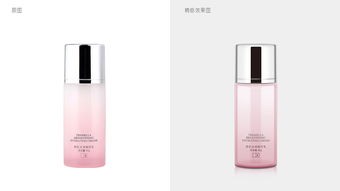 化妆品保湿润颜水乳霜粉色瓶子包装 淘宝 ps与ai联合精修产品图